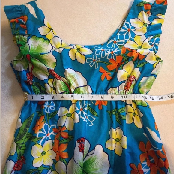 Vintage Hawaiian Maxi Dress Hukilau Fashions Tiki - Picture 6 of 7